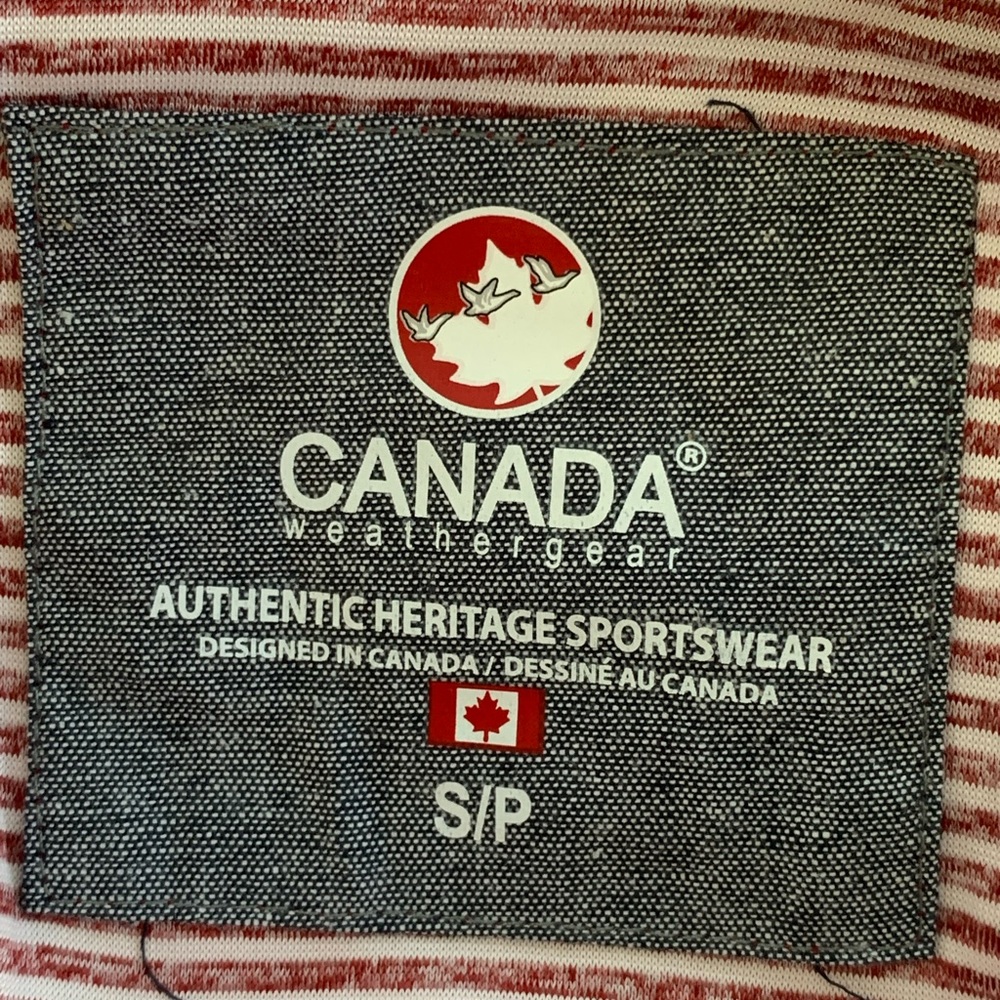 Men’s Canada Weather Gear Red Rock Stripe Pocket Supreme Soft Polo - Picture 6 of 9